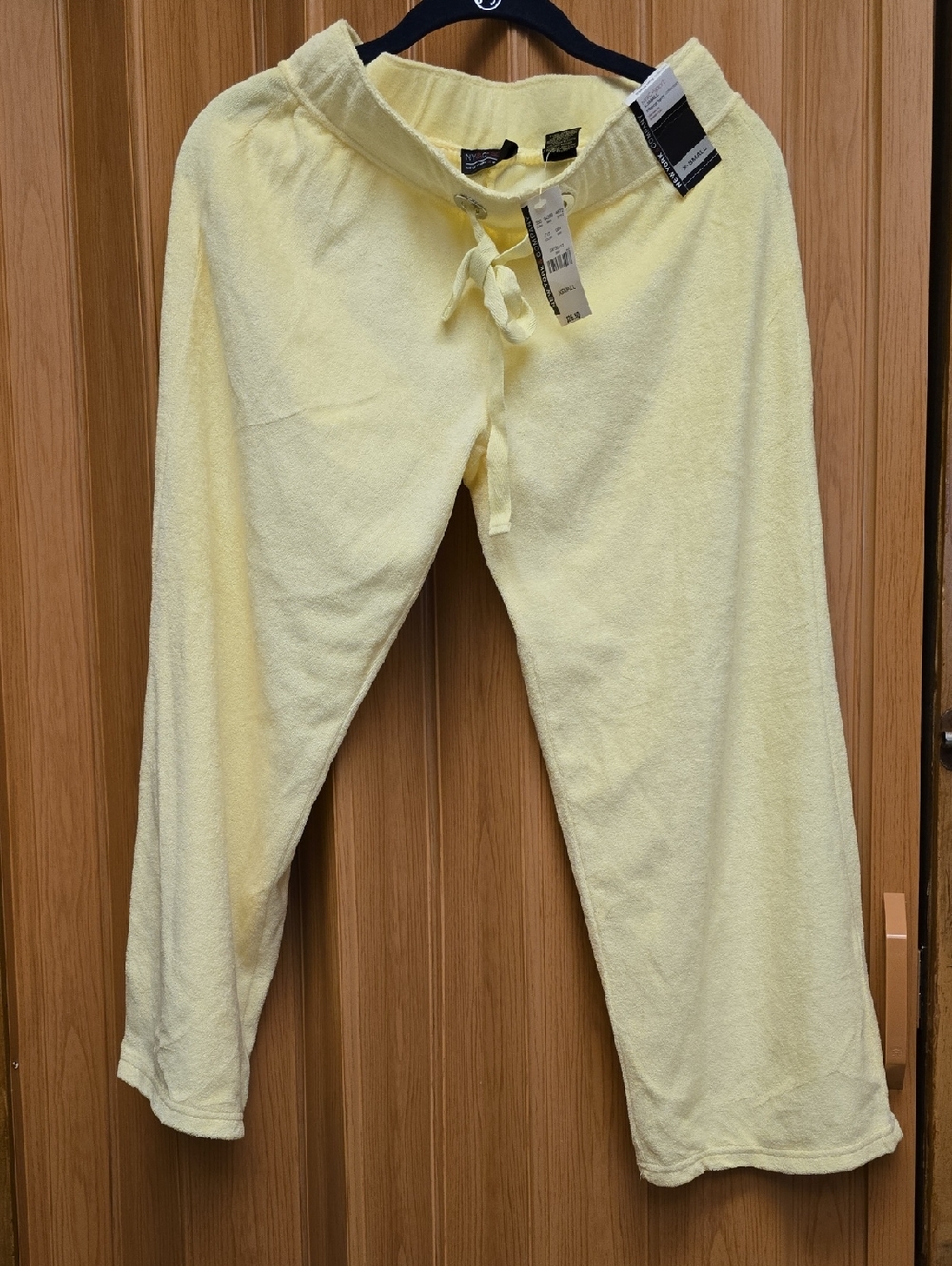 New York & Company Light Yellow Terry Lounge Pants